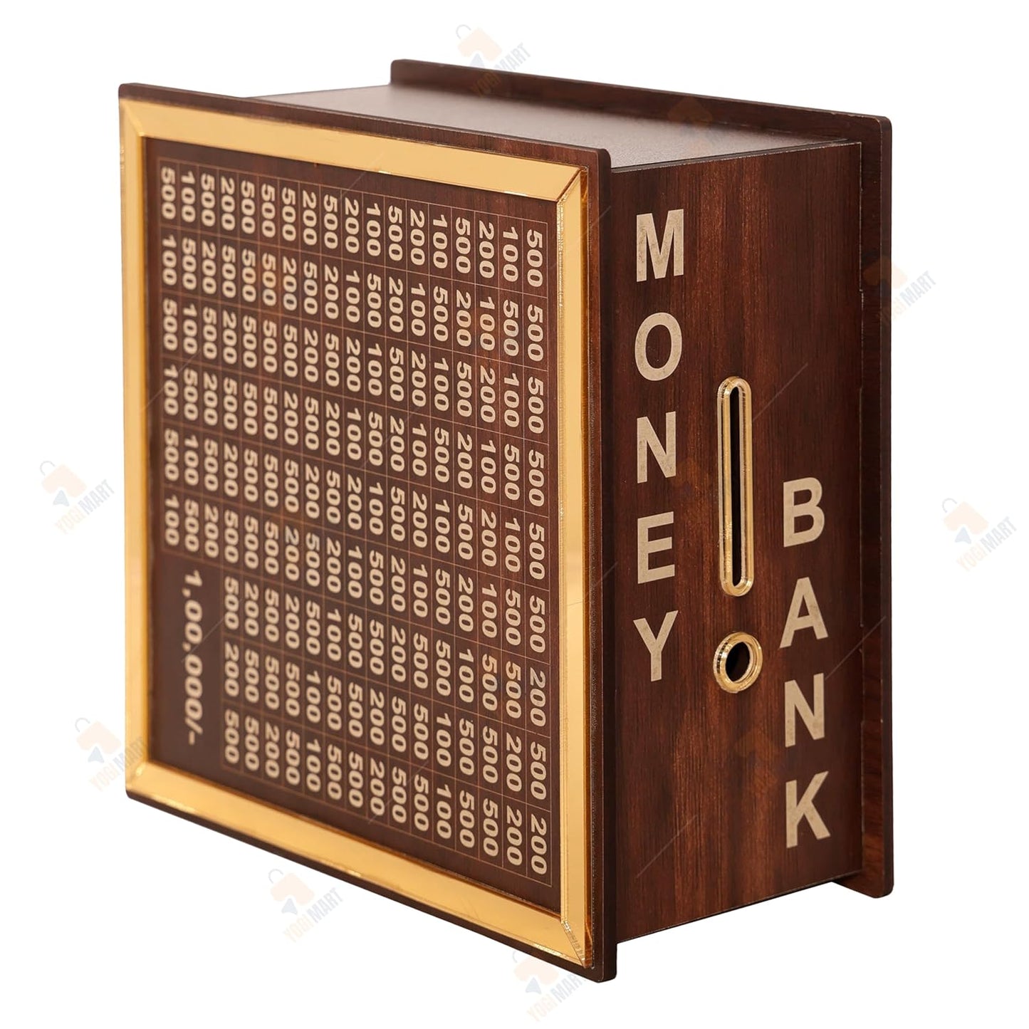 Wooden Money-Saving Box – ₹1,00,000 Challenge Piggy Bank