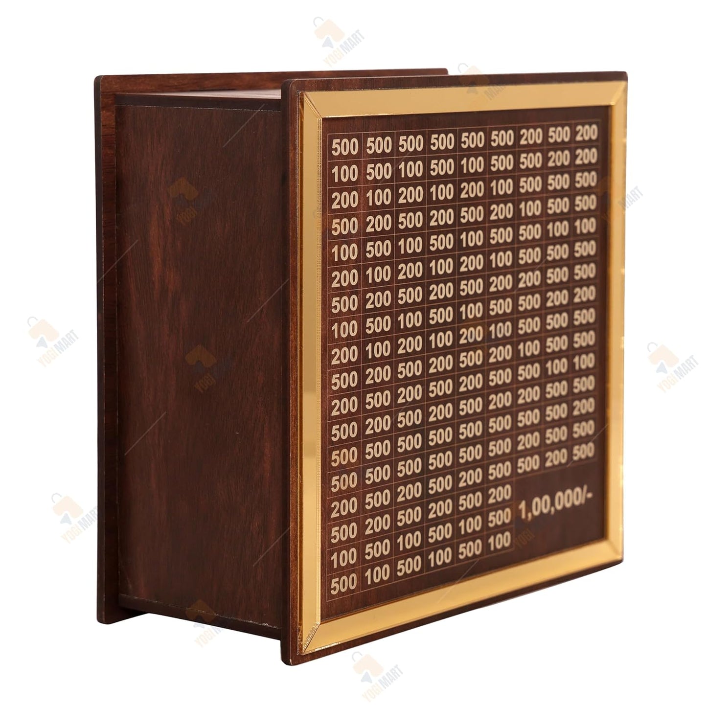 Wooden Money-Saving Box – ₹1,00,000 Challenge Piggy Bank
