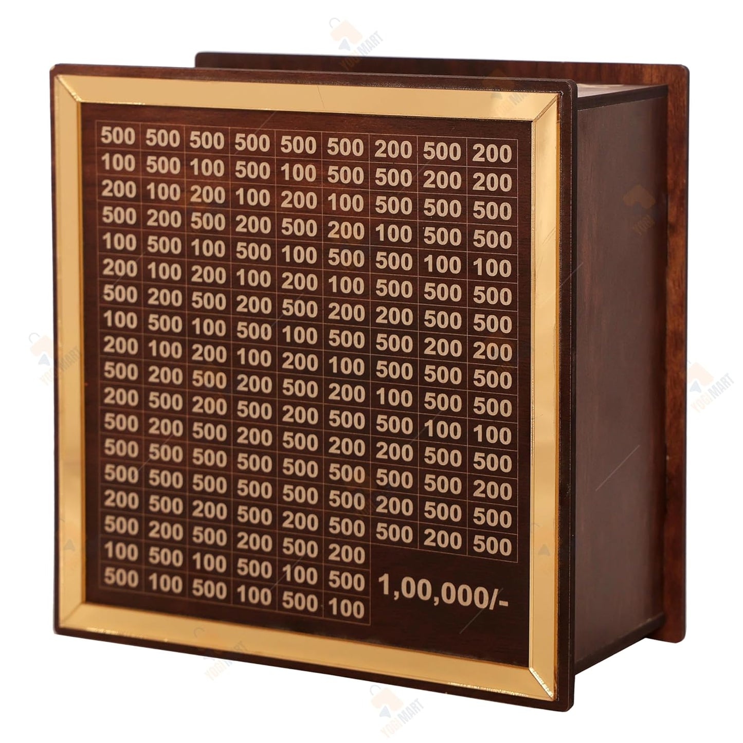 Wooden Money-Saving Box – ₹1,00,000 Challenge Piggy Bank
